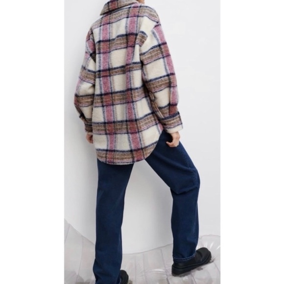 Zara Jacket Plaid Overshirt - Picture 4 of 10